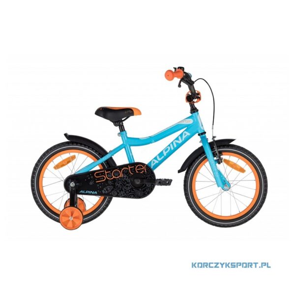 rower dziecięcy Alpina Starter Blue Orange 16 2020 sklep