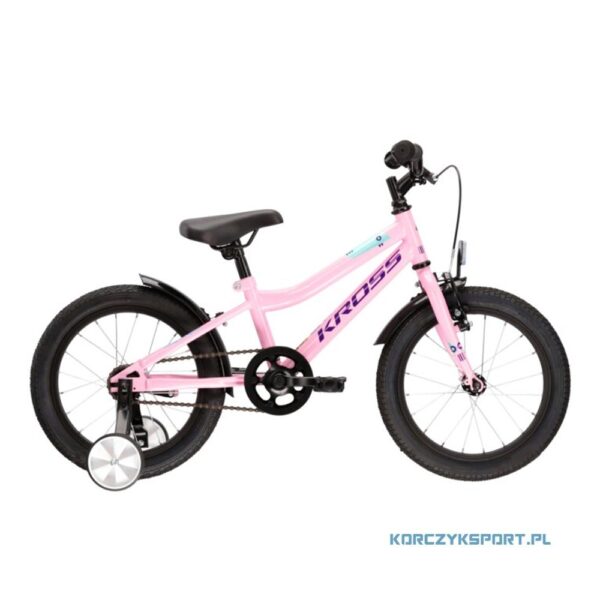 rower dziecięcy kross mini 3.0 v1 różowo-fioletowo-turkusowy 2022