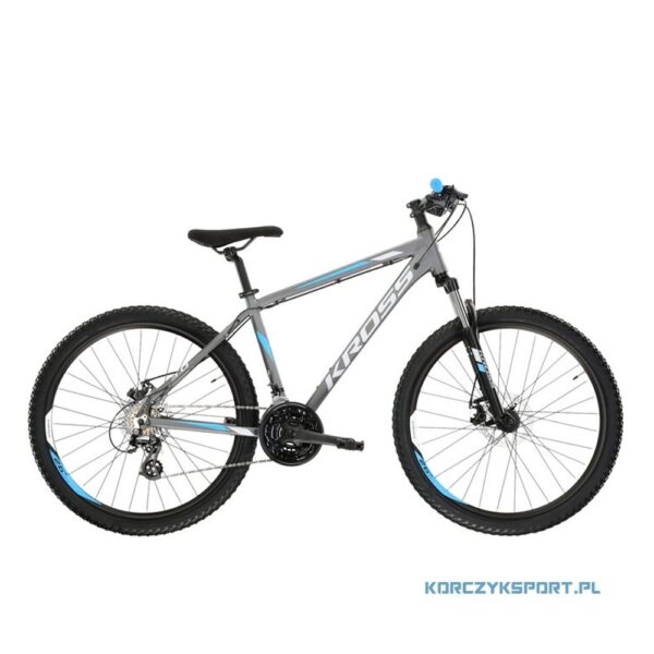 rower górski mtb kross hexagon 3.0 grafitowo-niebiesko-szary 27,5" s 2022