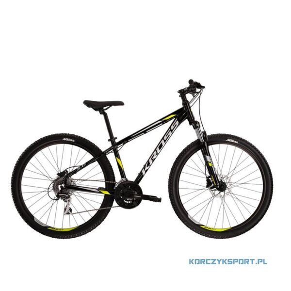 rower górski mtb kross hexagon 5.0 czarno-limonkowo-szary 29" m 2022