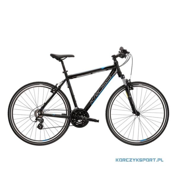 rower turystyczny kross evado 2.0 czarno-niebieski 28" m 2022